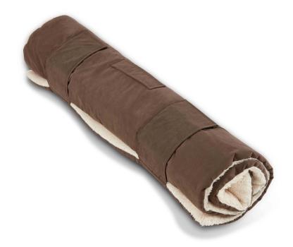 Wolters Reisedecke Vagabund mit Schaffell-Imitation Basic - Hundedecke für Zuhause und unterwegs